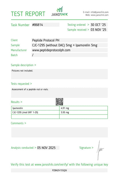 Dual Prime (CJC-1295 + Ipamorelin) 10mg