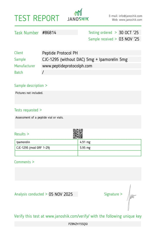 Dual Prime (CJC-1295 + Ipamorelin) 10mg