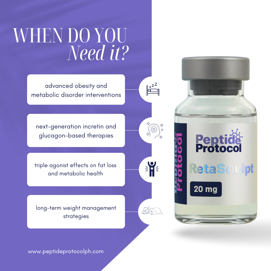 Reta Sculpt (Retatrutide) 20mg โ Peptide Protocol PH