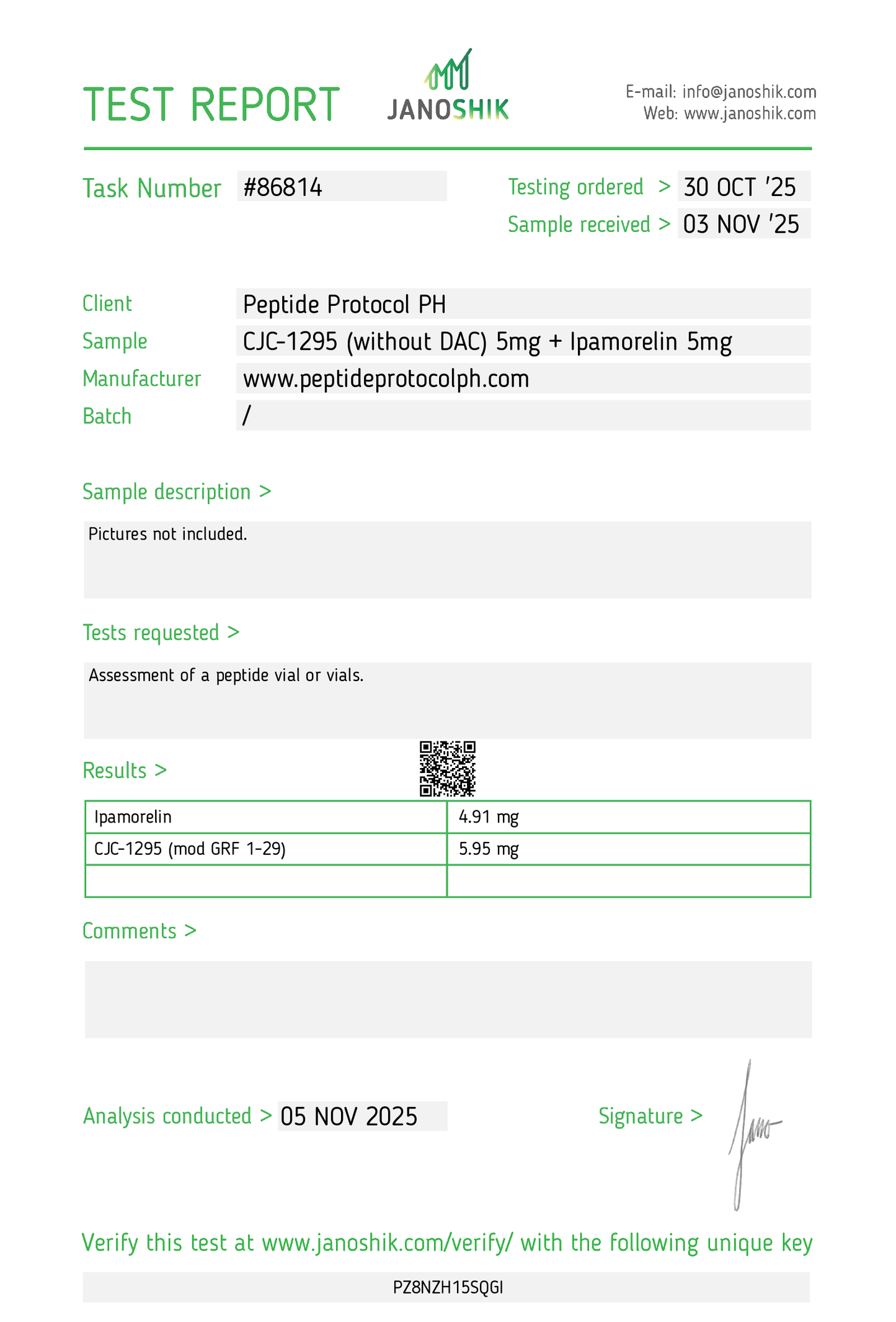 Dual Prime (CJC-1295 + Ipamorelin) 10mg