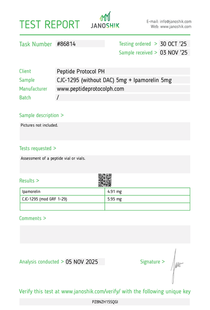 Dual Prime (CJC-1295 + Ipamorelin) 10mg